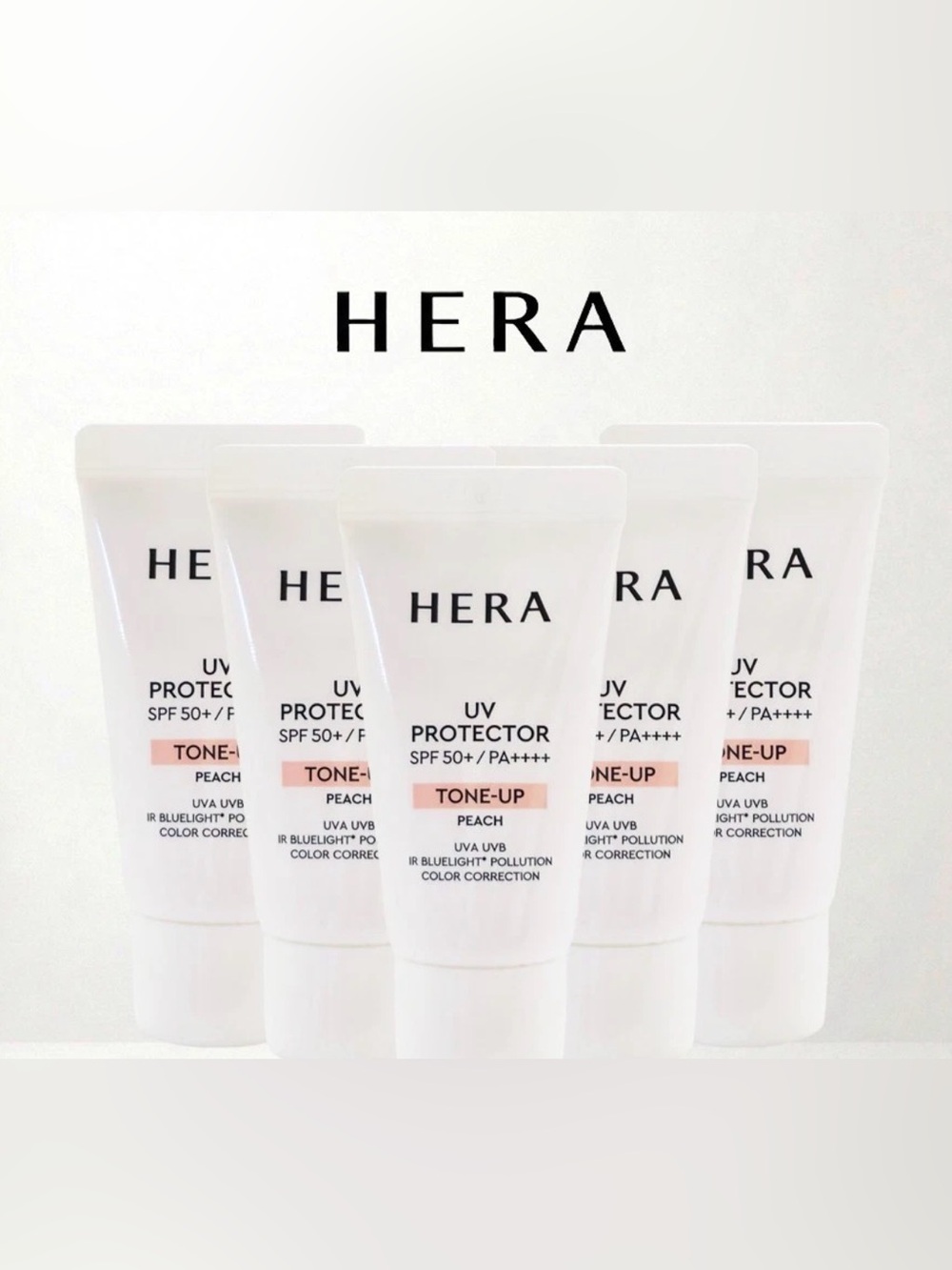 HERA UV Protector Tone-Up Peach 15ml x 5pcs Premium K-Beauty